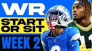  WEEK 2 WR MUST StartSit Picks   2024 Fantasy Football Advice