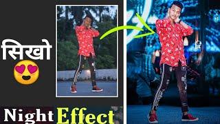 PicsArt Night Effect Editing  Amazing bokeh effect- Rs Edit