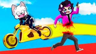 GTA5 PARTIMOS en 2 a YOUTUBERS con MOTOS LASER  con SPARTA y SOYDANY