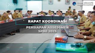 RAPAT KOORDINASI PERSIAPAN ASSESSMEN SPBE TAHUN 2023  DINAS KOMINFO KABUPATEN SAMPANG