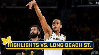 Long Beach St. at Michigan  Highlights  Big Ten Mens Basketball  Nov. 17 2023