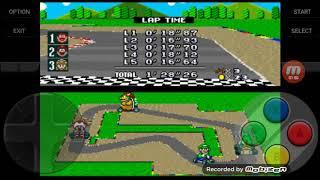Game In Reversed Video  Super Mario Kart Round 1