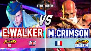 SF6  ENDING WALKER Ed vs MISTER CRIMSON Dhalsim  Street Fighter 6 High Level Gameplay