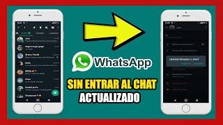 como BLOQUEAR en WHATSAPP SIN ENTRAR al CHAT