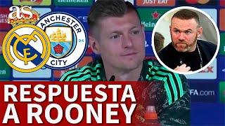 KROOS responde a ROONEY y a BERNARDO SILVA  REAL MADRID - MANCHESTER CITY  AS