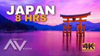 JAPAN CULTURE - Japans landmarks and traditions 8 HOURS of Background Ambient Video - Ambient Music