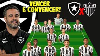 VEJA A ESCALAÇÃO DO BOTAFOGO PRO JOGO CONTRA O ATLETICO MG PRE JOGO BOTAFOGO X ATLETICO MG