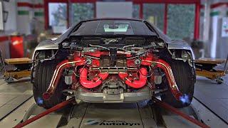 @Donze93s Audi R8 Performance feat. Capristo Exhaust on the DYNO  *Exhaust getting RED HOT* 