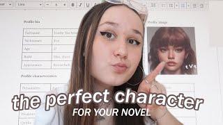 HOW TO CREATE THE PERFECT CHARACTER  best template for your novel *detailed* character portfolio