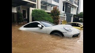 DAHSYAT BANJIR JABODETABEK 2020 MOBIL-MOBIL MEWAH HANYUT