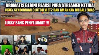 DRAMATIS Reaksi streamer ketika Luxxy Clutch viet2 & amankan medali emas Buat Indonesia