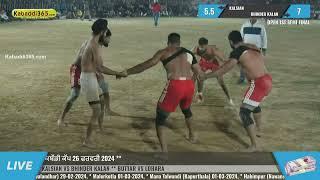 Semi Final Match  Kalsian VS Bhinder Kalan  Dhalle Ke Moga Kabaddi Cup 26 Feb 2024