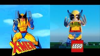X Men TAS Intro  - Original vs In LEGO  Blender 3D Animation 4K