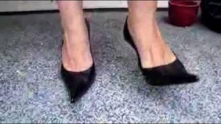 Black Bagatt High Heels With Shoe Play