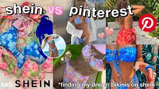 SHEIN VS PINTEREST  finding PINTEREST bikinis on SHEIN  SHEIN bikini haul