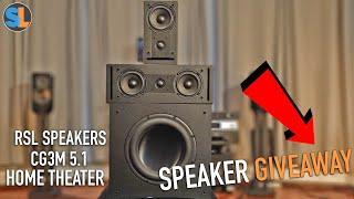 FREE HOME THEATER RSL Speakers CG3M 5.1 Home Theater Speakers