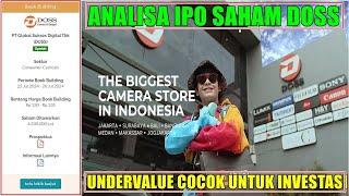 Analisa IPO saham DOSS Emiten penjual aneka kamera prospek cerah valuasi murah cocok untuk investasi