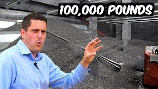 100000 pound indoor gun range cleaning