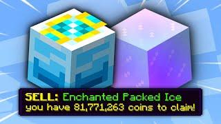 loot from 1 year of ice minions on skyblock