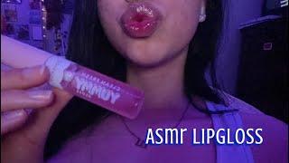 ASMR lipgloss application & ramble 