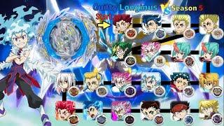 【Guilty Longinus VS ALL Sparking】 Marathon Battle Beyblade Burst DB  베이블레이드 버스트 슈퍼킹  ベイブレードバーストDB