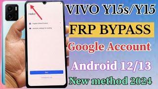 VIVO Y15s V2120 FRP BYPASS Android 1213 New method