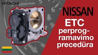 NISSAN - ETC elektroninio droselio perprogramavimo precedūra  Hitachi Astemo Aftermarket Germany