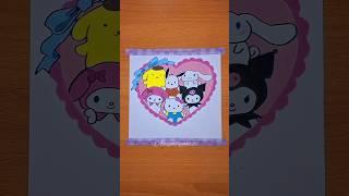 Menggambar karakter sanrio #gambarsimpel #gambarmudah