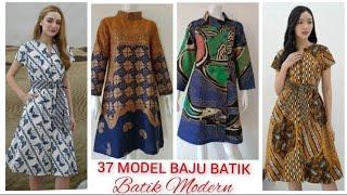 37 MODEL BAJU BATIK TUNIK BATIK dan MODEL BLOUSE BATIK