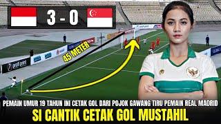  CIPTAKAN SEBUAH GOL MUSTAHIL  Aksi Kapten Cantik Timnas Ciptakan Gol Tendangan Sudut Luar Biasa