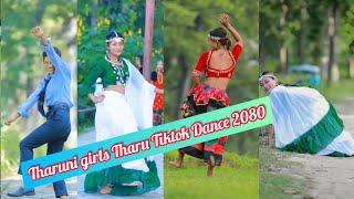 Tharuni girls Tharu Tiktok Dance Video 2023  #tharuprabinofficial  Viral Tharu Tiktok