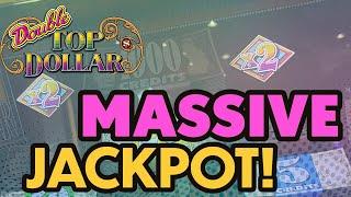 MASSIVE JACKPOT caught LIVE  High Limit Double Top Dollar Slot Machine 