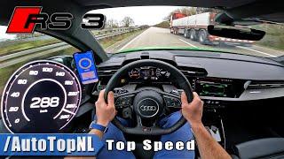 2022 Audi RS3 Sportback 8Y  TOP SPEED 288KMH on Autobahn by AutoTopNL