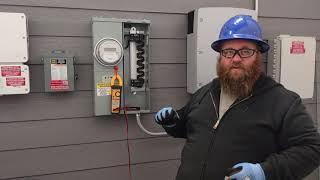review of how to de-energize an electrical panel and replace a 240 volt breaker safely