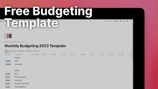 FREE Money saving budget tracking template