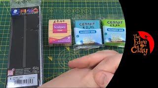 FIMO Professional vs Sculpey PREMO vs CERNIT Number One lets settle it which is better? - tutorial