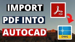 How To Import PDF Into AutoCAD  Vector And Raster PDF