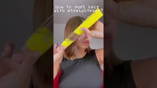 How to curl hair with a straightener? Here comes the tutorial #hairtutorial #straightener #curlhair
