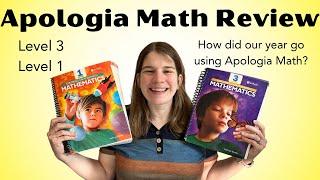 How did our year go using Apologia Math?  Levels 1 and 3