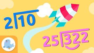 LONG DIVISION  One and two digit division ‍ Math for Kids  Compilation