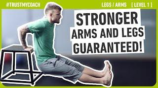 Get Movin - An Intense Beginner Bodyweight Workout To Strengthen Arms & Legs Level 1