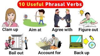 English Vocabulary  Useful Phrasal Verbs  Phrasal Verbs With Sentences  Listen and Practice