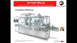 Fully Automatic Oral Powder Filling and Closing Machine