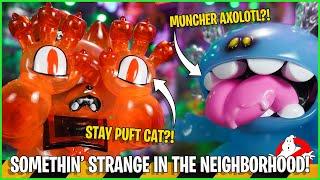 Ghostbusters STRANGEST toys?  Stay Puft Hells Cat & Muncher Macaroni UNBOXING