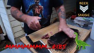 BeerSarge cooks Beef Short Ribs on the Ugly Drum Smoker