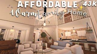 Affordable Warm Roleplay Family Home  Welcome to Bloxburg  Speed Build + office