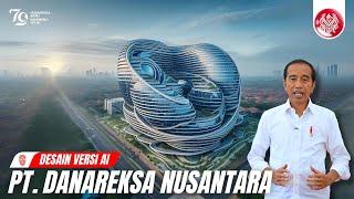 Ikn Terkini‼️Desain Gedung PT.Danareksa Nusantara Indonesia  Tutorial Pakai Ai