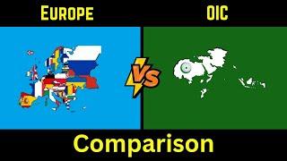 OIC vs Europe  Europe vs OIC  OIC  Europe  islamic countries vs Europe  Comparison