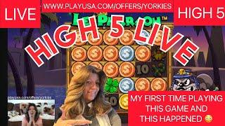 SHELLY WENT LIVEHIGH 5 CASINOWILD WEDNESDAY = WILD JACKPOTS #liveplayslots #high5gaming #slots