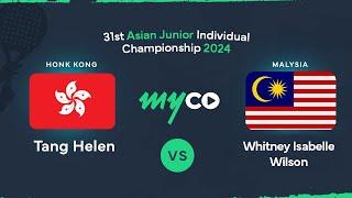 Tang Helen vs Whitney Isabelle Wilson  Semi-Final  on myco